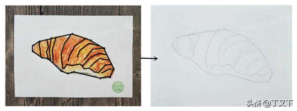 如何用彩铅画出真实的面包,彩铅入门必学500例蛋糕