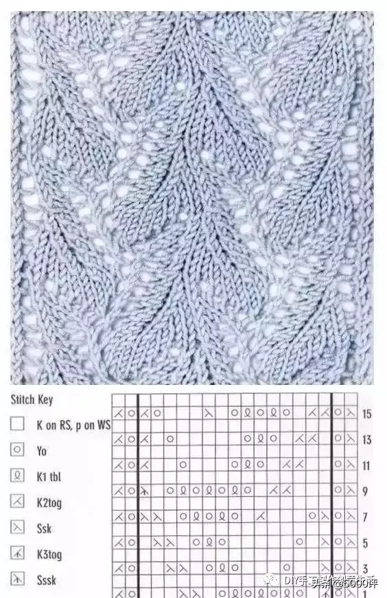 几款漂亮的棒针花样值得收藏,各种简单实用的棒针花样集锦