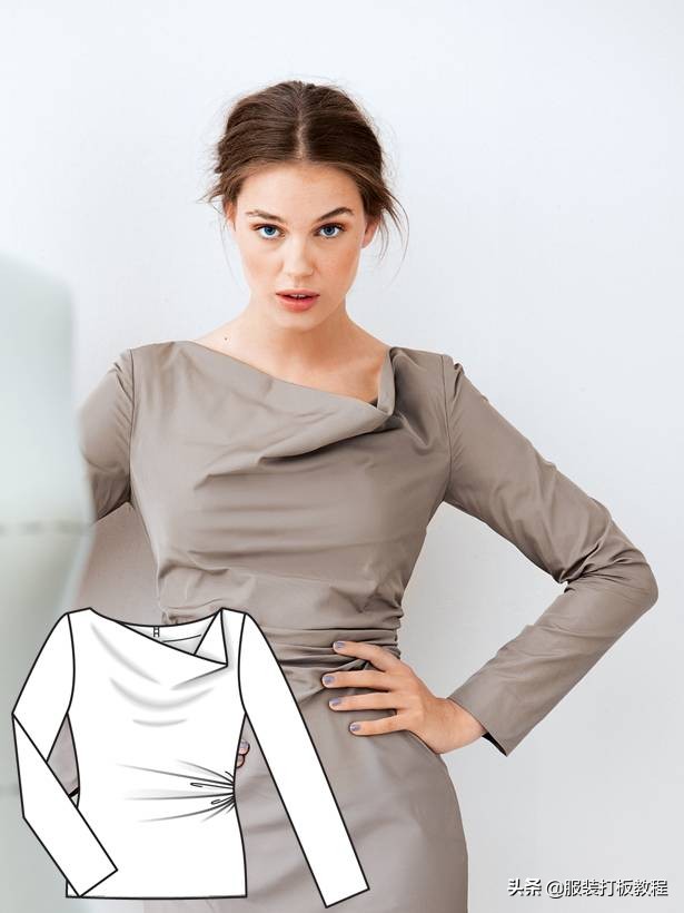 时装设计图手绘教程,服装制版图案大全