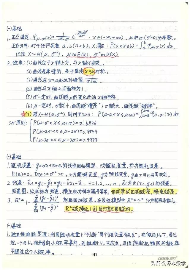 高考数学147分学霸手写笔记完整版,高考数学140+提分笔记