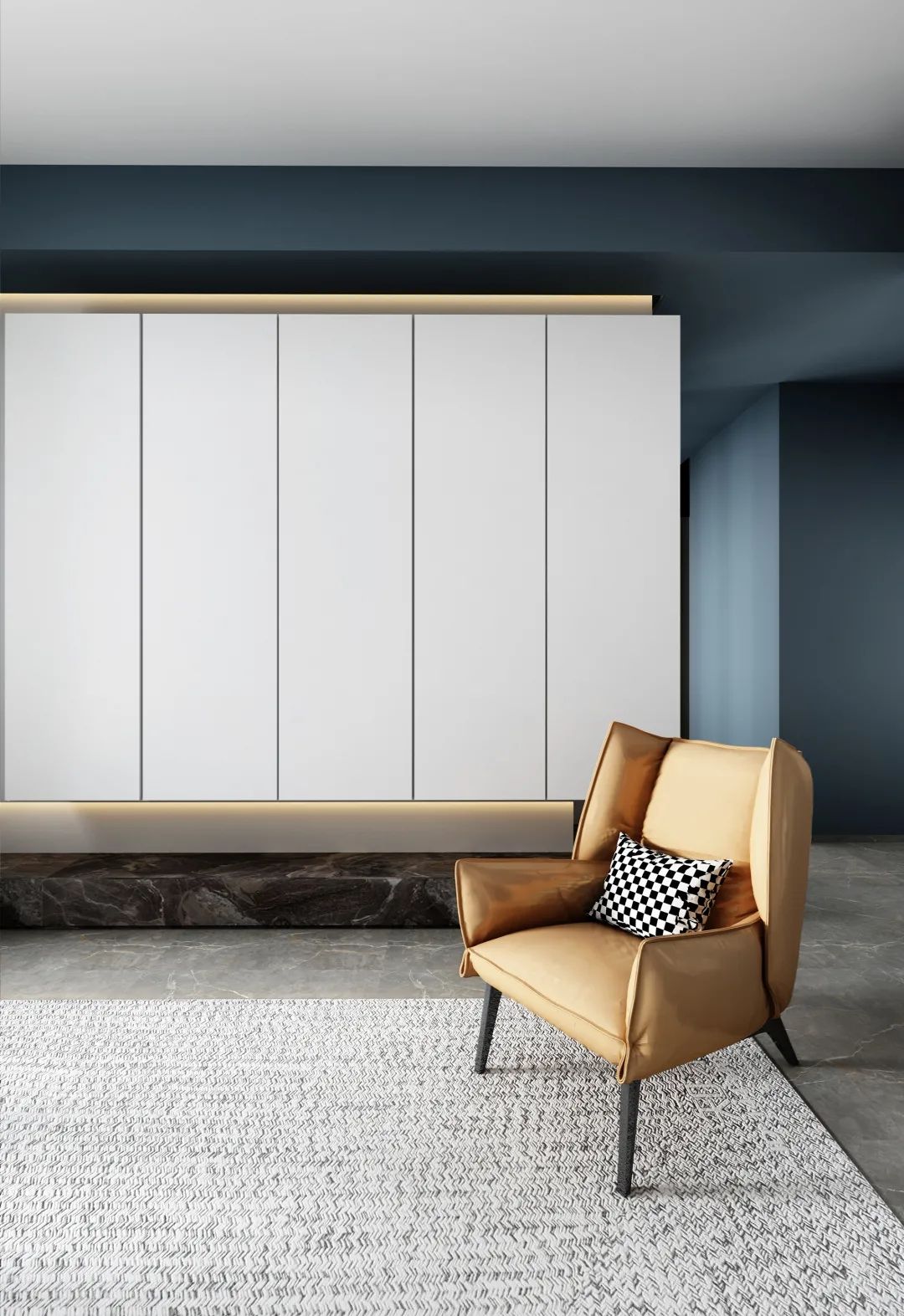 她家140㎡铺设长城板，耐污易清洁，高级还美观，入住很幸福