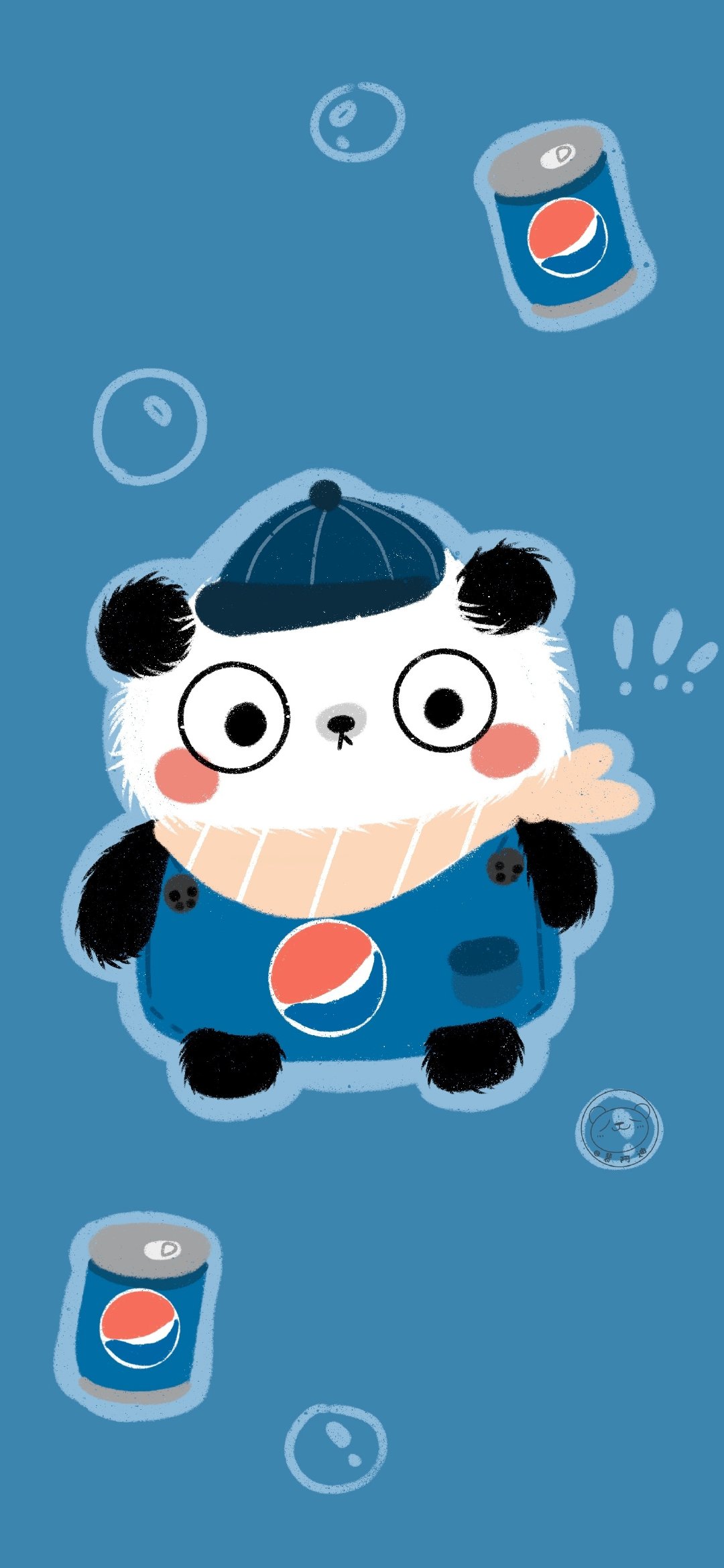 可爱圆滚滚熊猫壁纸,卡通熊猫壁纸可爱萌萌