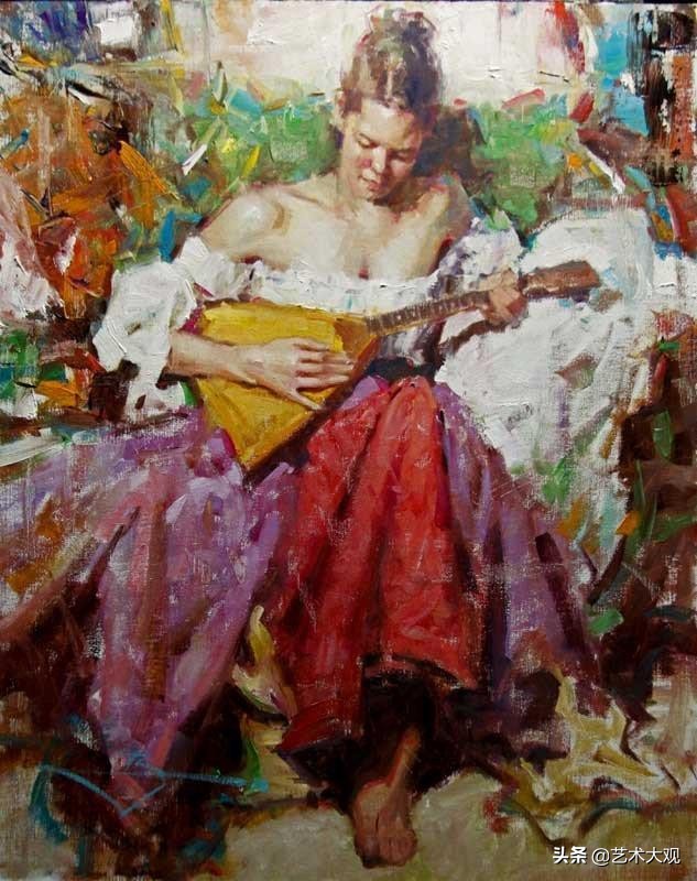 美国当代艺术家彼得亚当斯油画,美国画家凯文麦克弗森风景油画