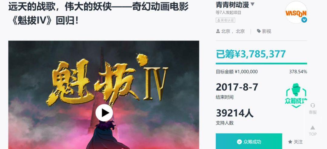 专访摩点文娱黄胜利｜《哪吒》衍生品复购率强，众筹还是“少年”