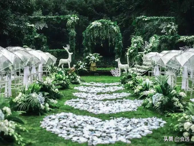 成都草坪婚礼场地推荐,农村草坪婚礼布置图片