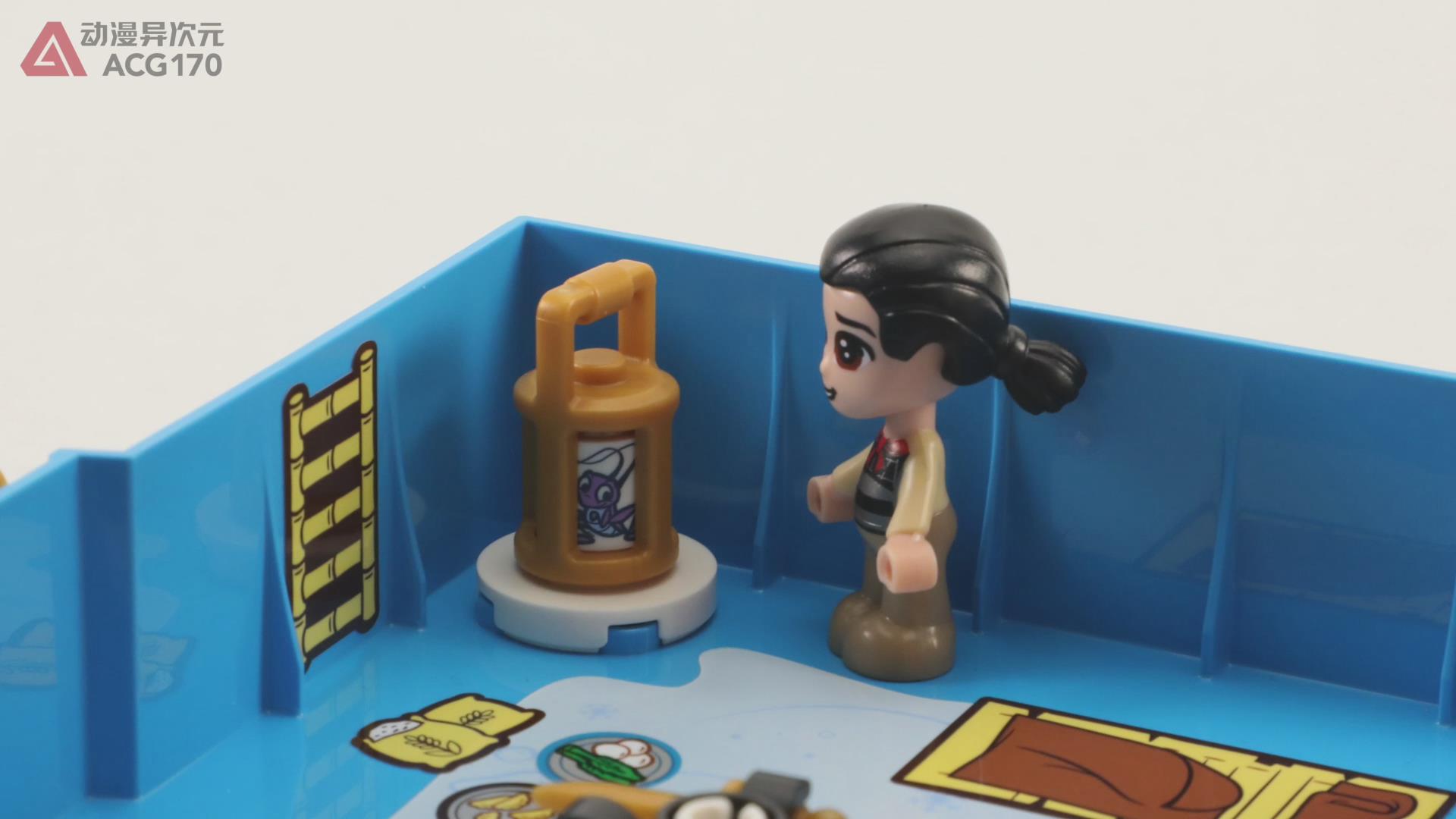 乐高迪士尼雪莉玫小颗粒积木教程,乐高迪士尼城堡3696拼装教程