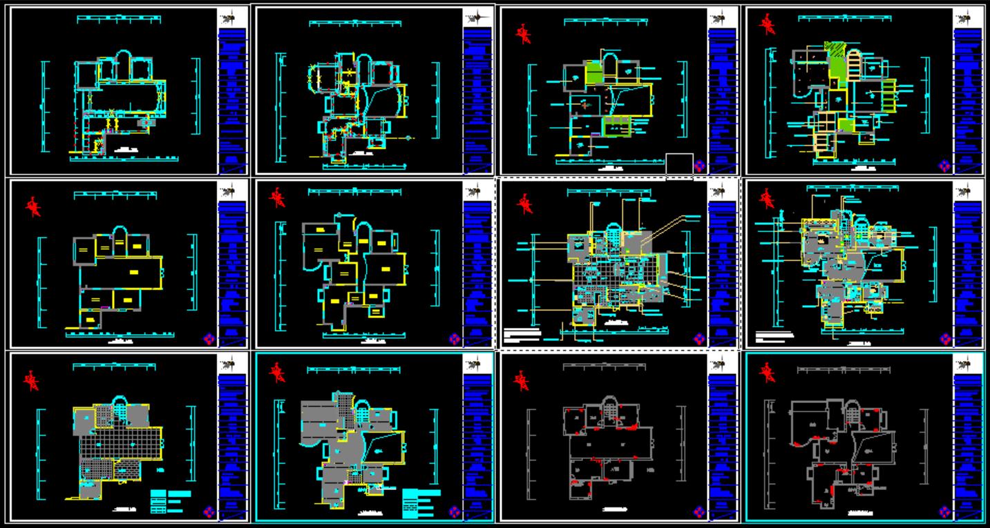 室内设计师位大师施工图,室内设计图100种