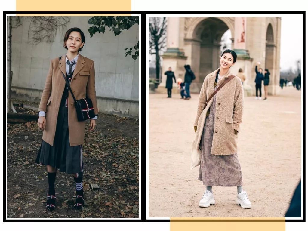 复古格裙韩系穿搭冬,韩版秋冬内搭裙高级感