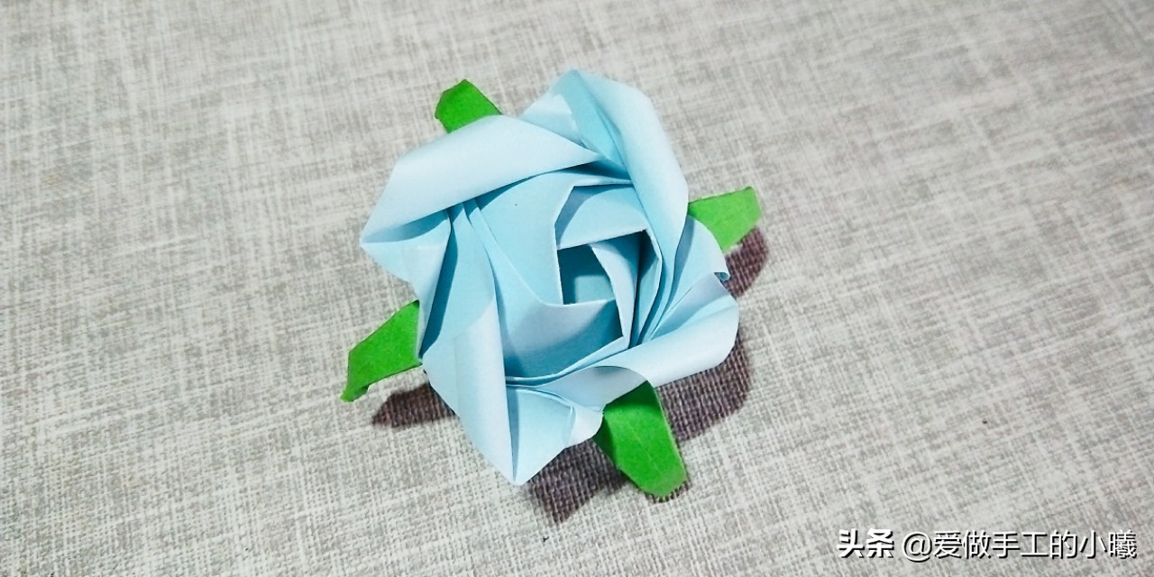 玫瑰花教程折纸简单又漂亮,7-10岁折纸玫瑰花简单又好看