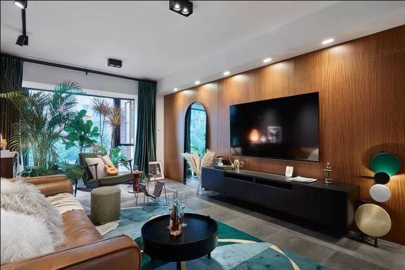 木饰面的背景墙温润的质感,木饰面做背景墙环保耐用吗