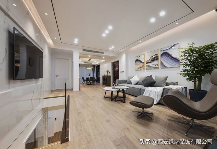 西安旧房装修改造设计,西安旧房翻新现代简约风