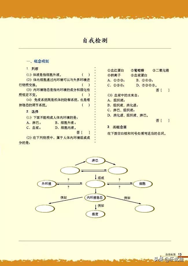高中生物必修3电子教材,必修三稳态与环境的知识点人教版