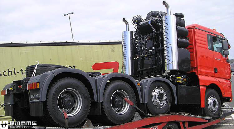 德国曼660马力牵引车lng,德国曼牵引车660马力试驾