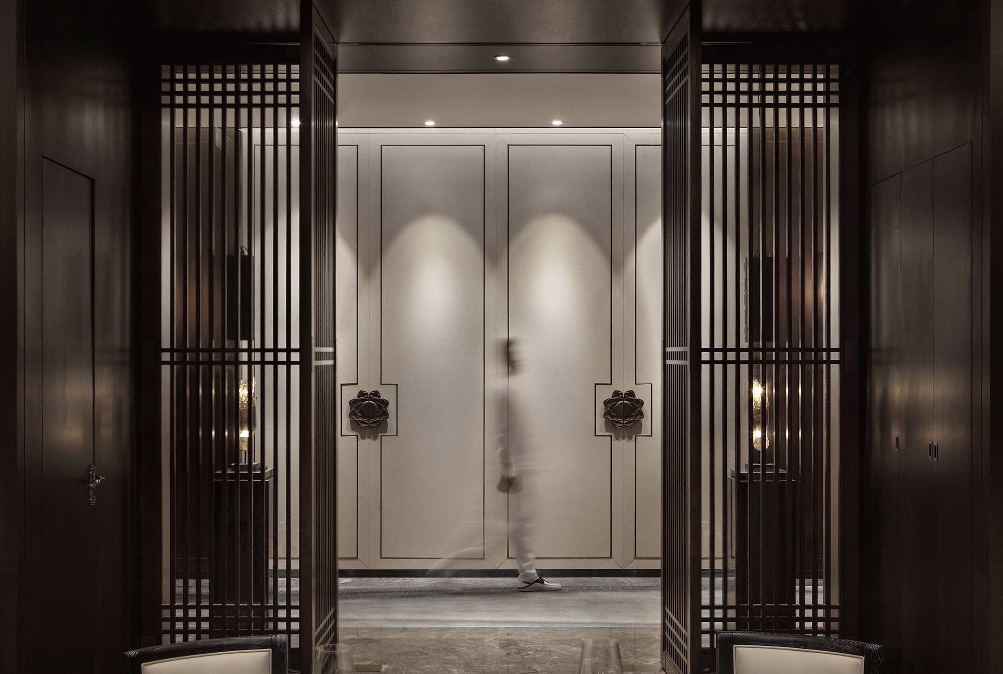 背景墙家装设计现代轻奢风客厅,禅意新中式厨房吊顶效果图