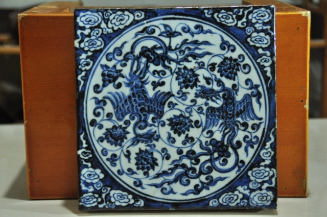 大报恩寺青花地砖,永乐大报恩寺地砖