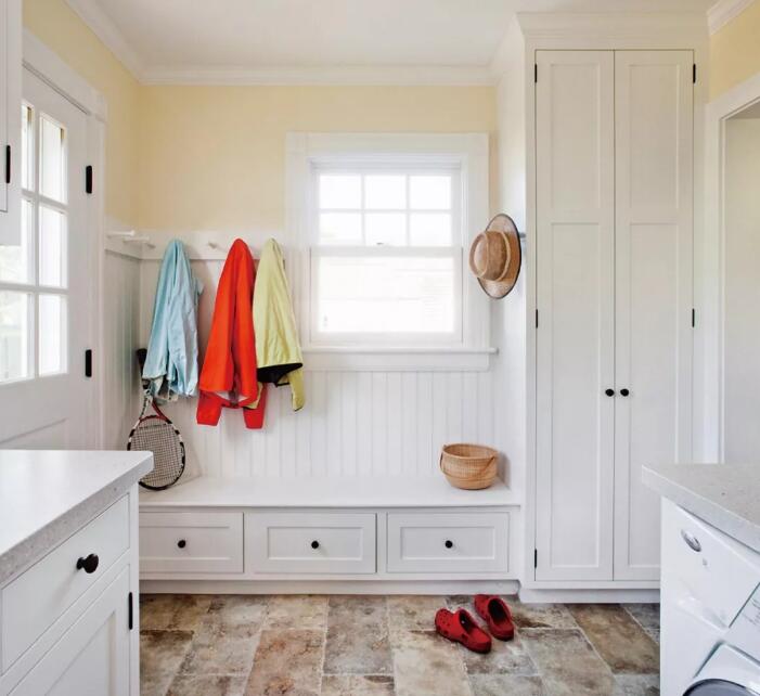 入户门厅造型设计,入户只能做一扇门的鞋柜怎么设计