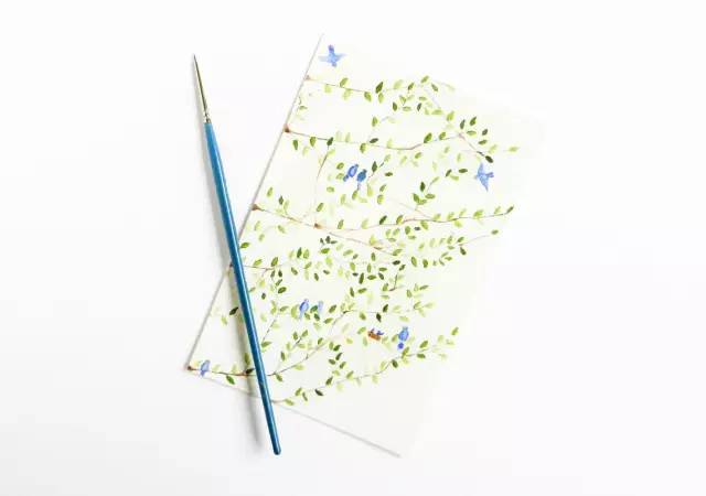 用吸管吹成的水彩画,吸管笔水彩画教程