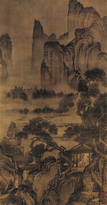 中国传世山水画上中下,明代画家文伯仁山水画40幅欣赏