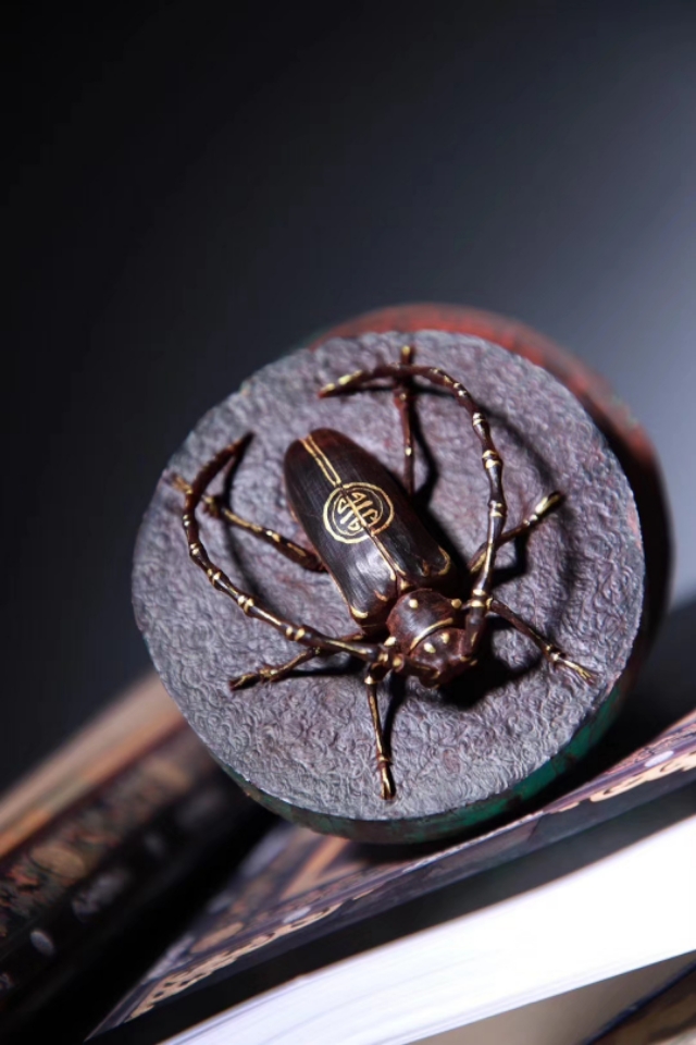 印度小叶紫檀很细的鱼鳞纹,印度小叶紫檀有虎斑纹