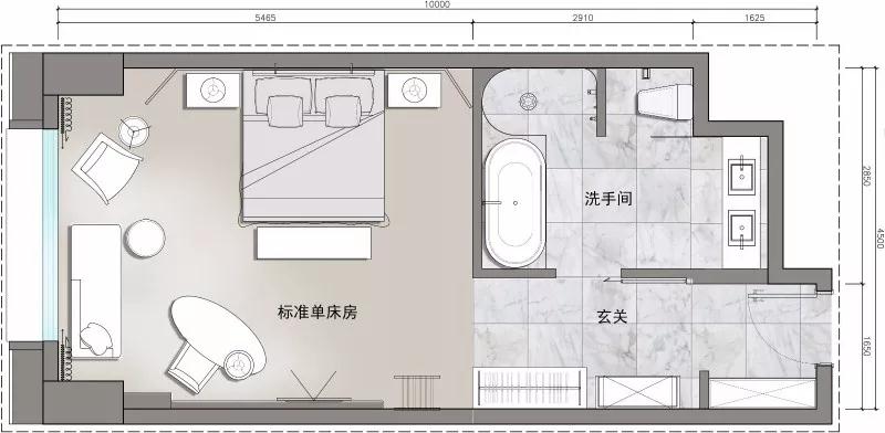 主题酒店30个房间怎么设计好,酒店标间和套房房间设计方案