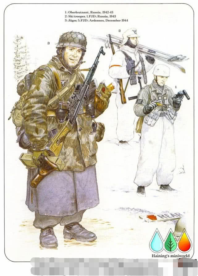 二战德军单兵装备图片,德军空降军服