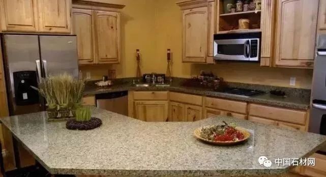 厨房多色台面,最流行的厨房大理石台面