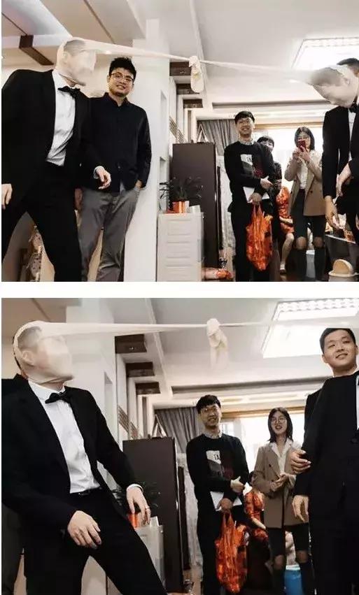 适合两个伴郎伴娘做的堵门游戏,整蛊伴郎几个游戏合适