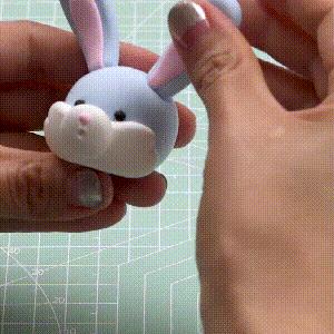 轻黏土可爱又简单的捏法,做一个简单可爱的小萌物用粘土捏