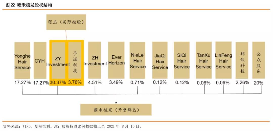 星研究,医疗美容植发四大龙头