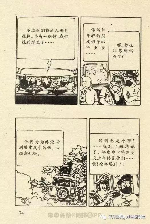 丁丁历险记之丁丁在刚果,丁丁历险记丁丁被石头绊倒