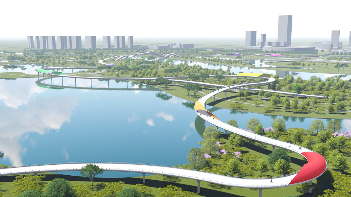 绿色滨河新城,滨河新城滨水