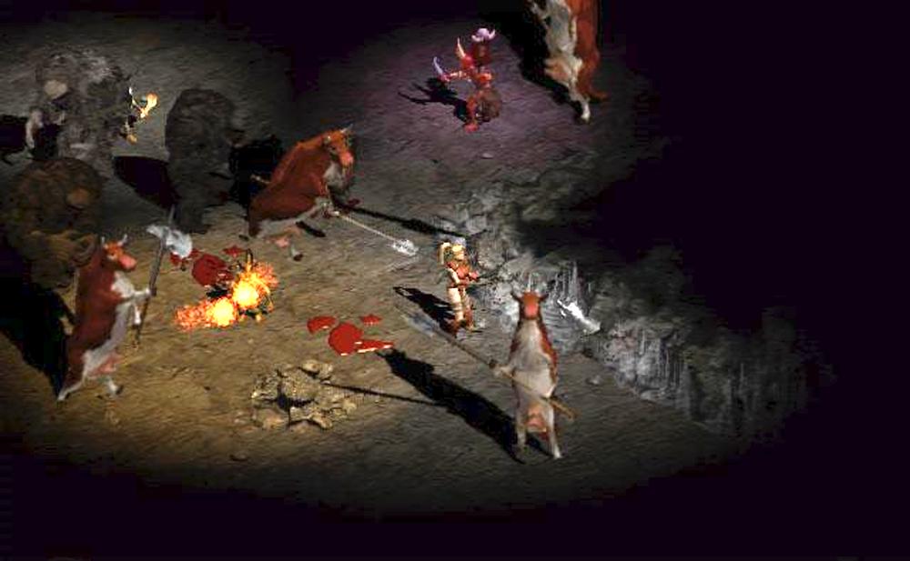 暗黑2奶牛关杀掉母牛王怎么办,暗黑破坏神2秘密奶牛