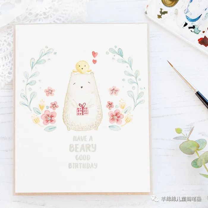 生日贺卡手绘简单可爱,生日贺卡手绘创意简单有色彩