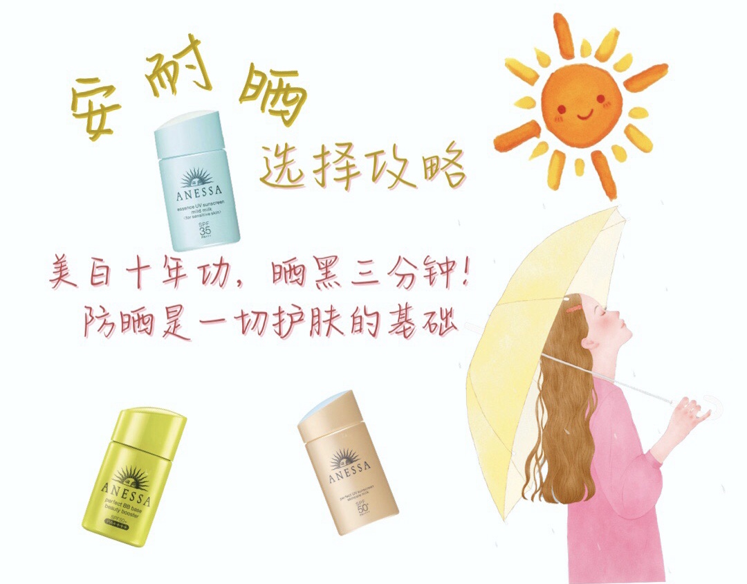 安耐晒防晒霜几款有什么不一样,安耐晒防晒霜用哪款好