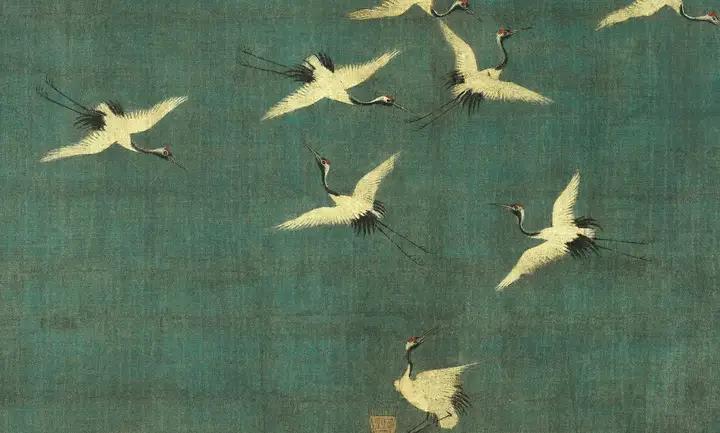 瑞鹤图听琴图,瑞鹤图流传的经历