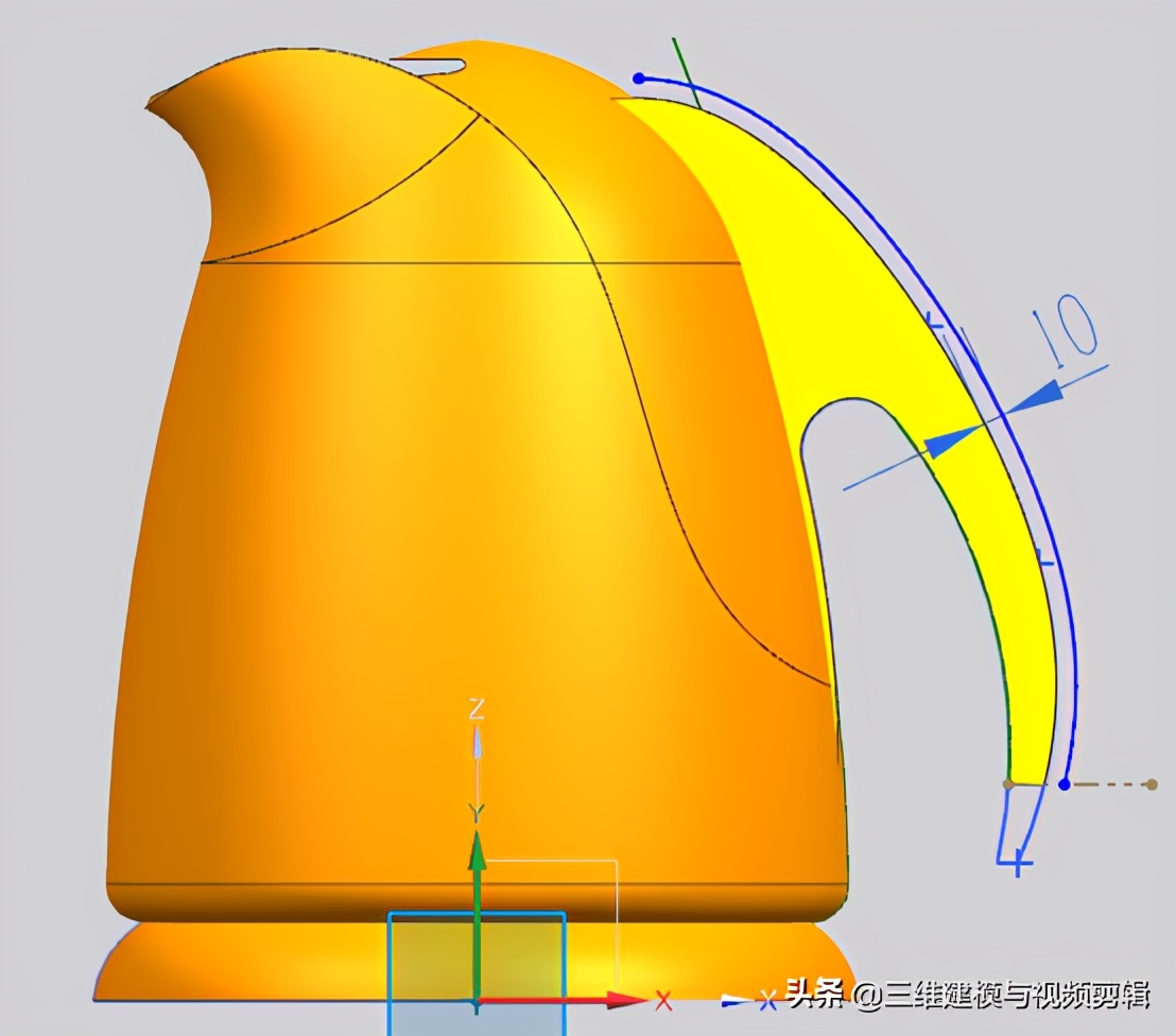 ug12.0咖啡壶实体建模,ug12.0曲面建模实例100例
