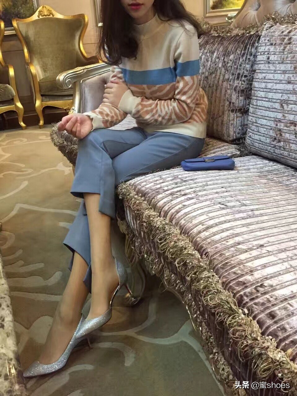 cl侧空高跟鞋,cl侧空款高跟鞋