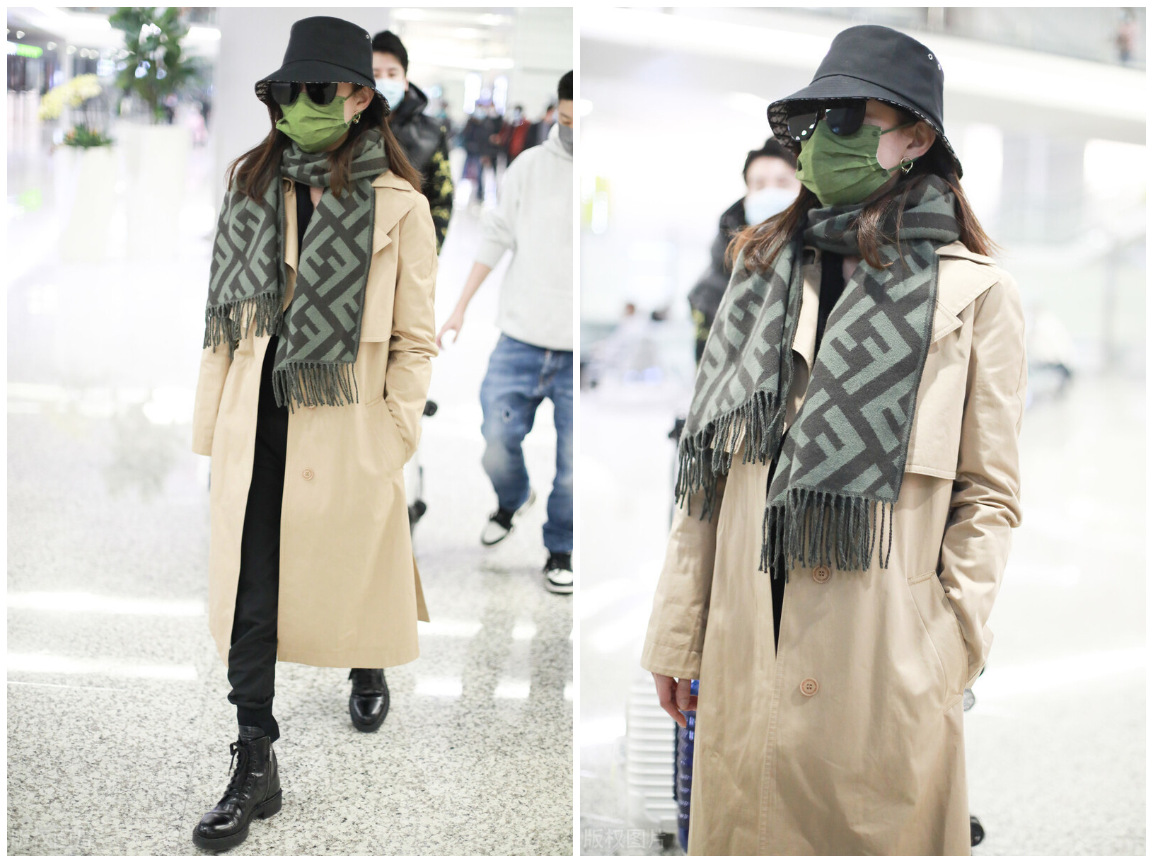 秦海璐穿大衣搭配图片,秦海璐高级感穿搭