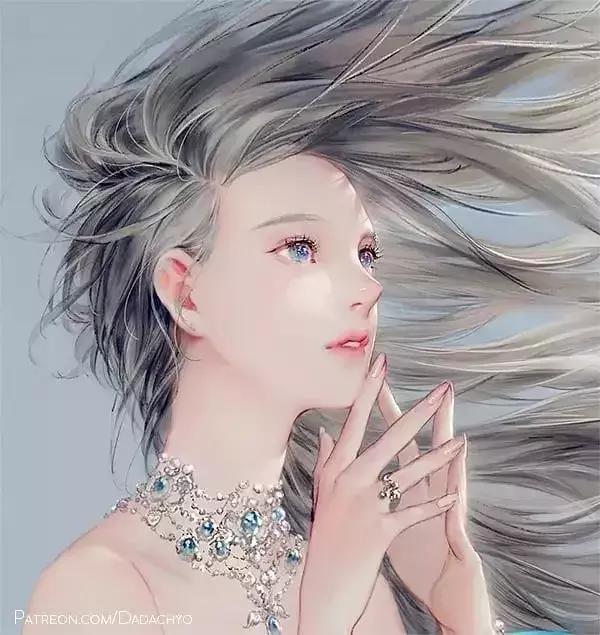 好看的仙女插画,唯美的韩国风插画