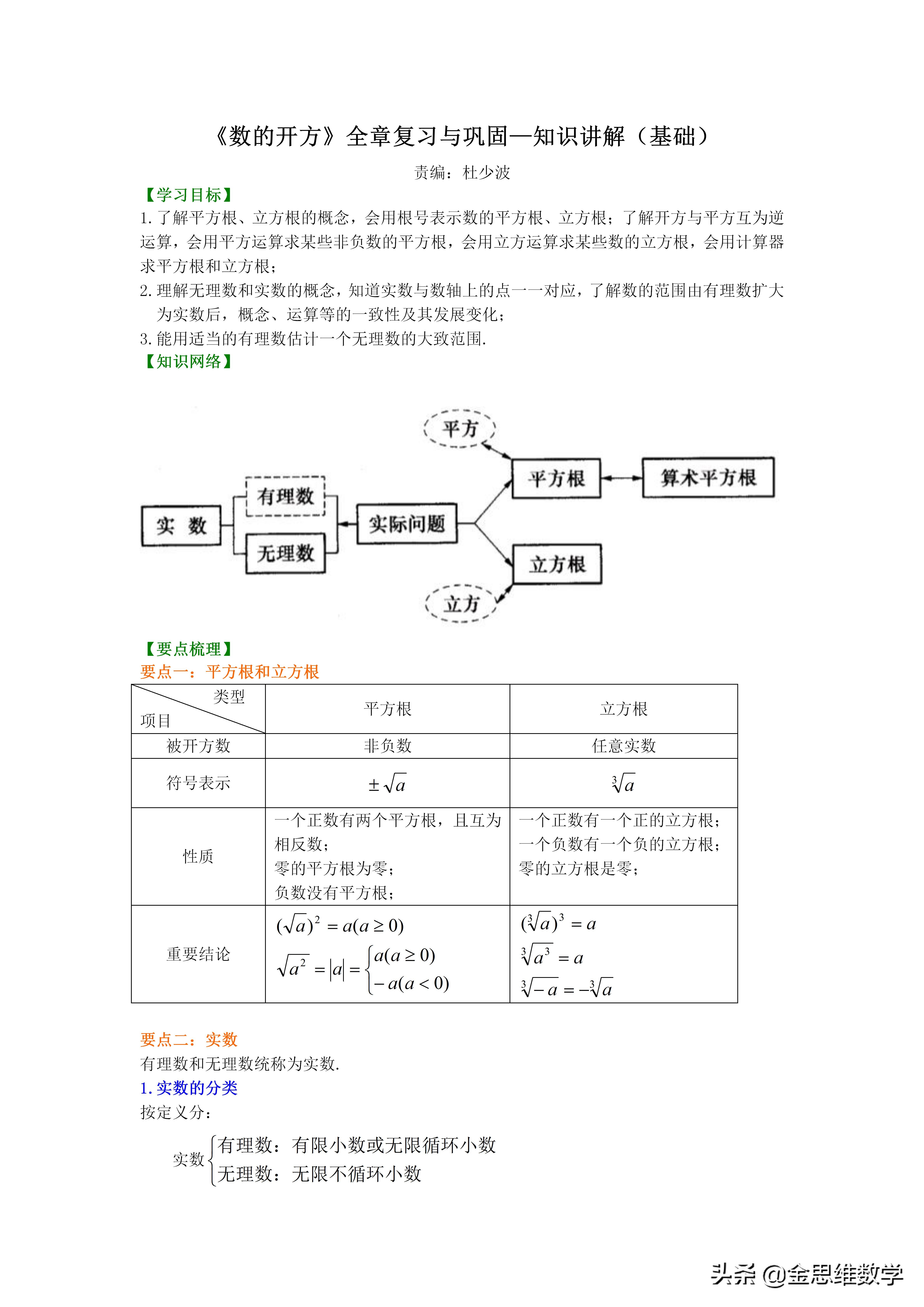 初中数学实数备课视频,初中数学讲义全套电子版
