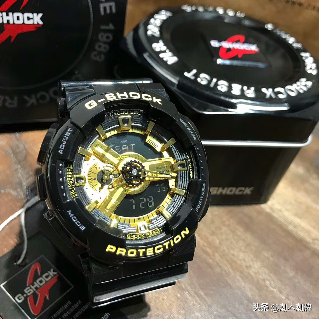 卡西欧gshock黑金按键防水,卡西欧g-shock黑金防水实测