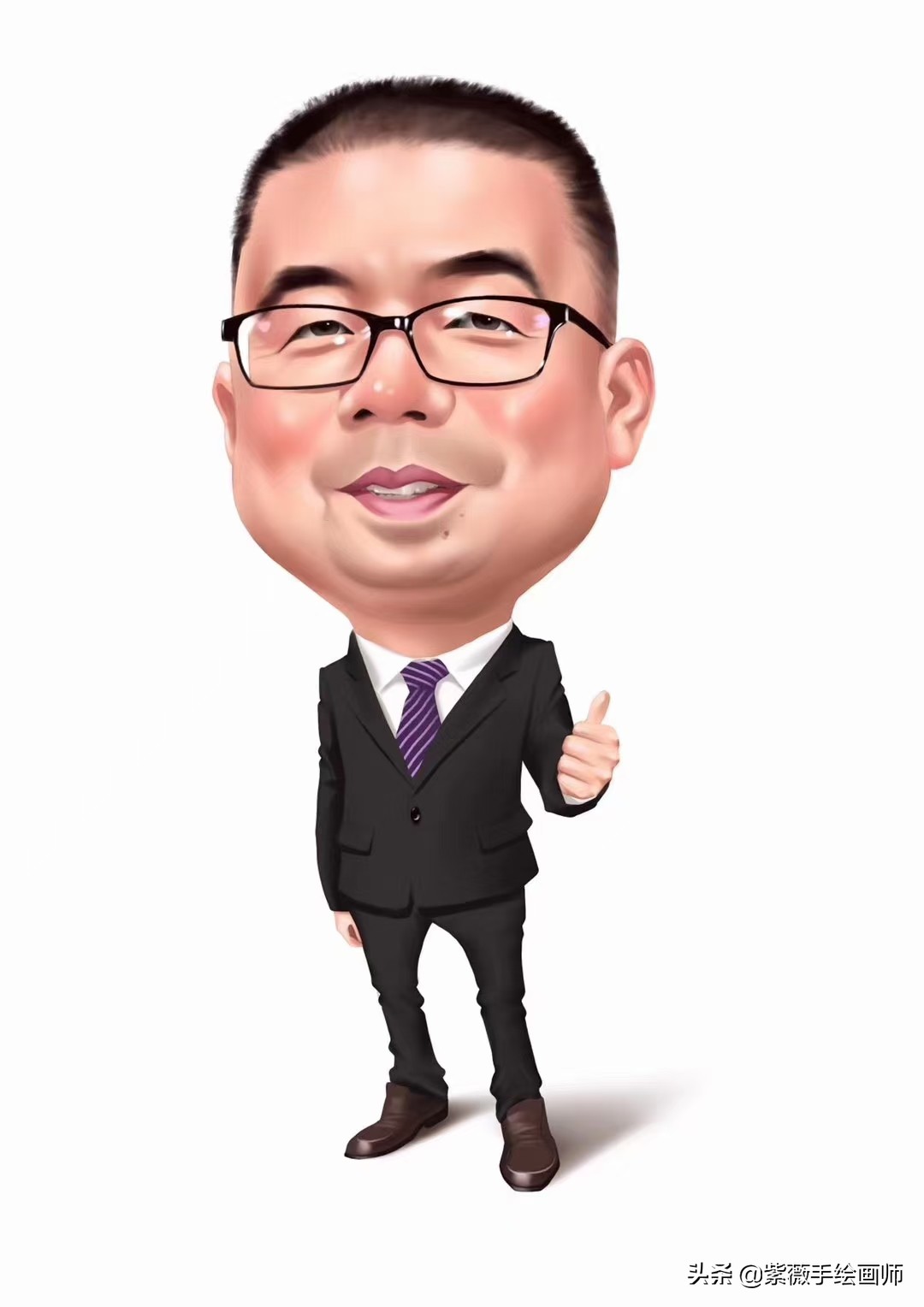 换一换你的头像吧领导气质手绘漫画头像气场强大高级感十足