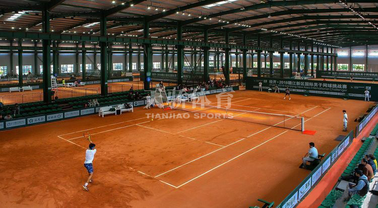 天骄羽毛球场,天骄体育网球场红土
