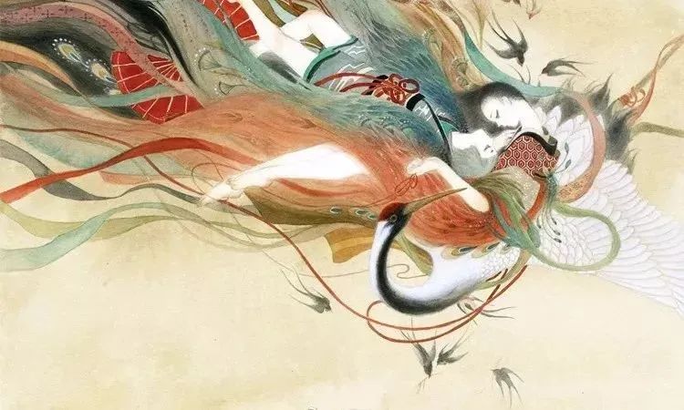 大鱼海棠唯美漫画插画设计,马克笔插画大鱼海棠