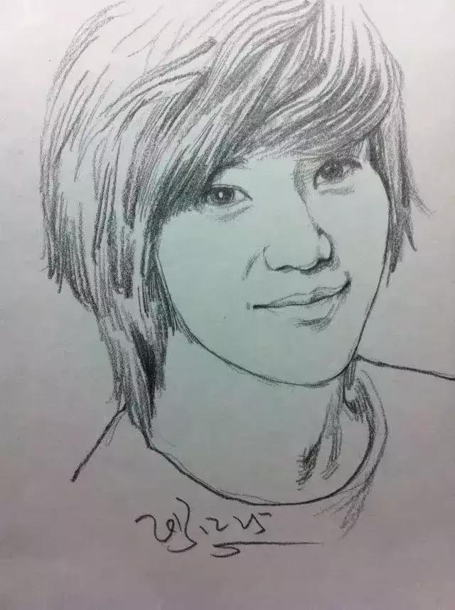 速写看一眼画一笔,用速写的方法画肖像画