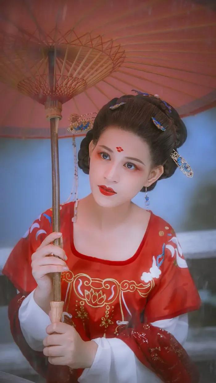 运动会开幕式汉服cos,超美cos小姐姐