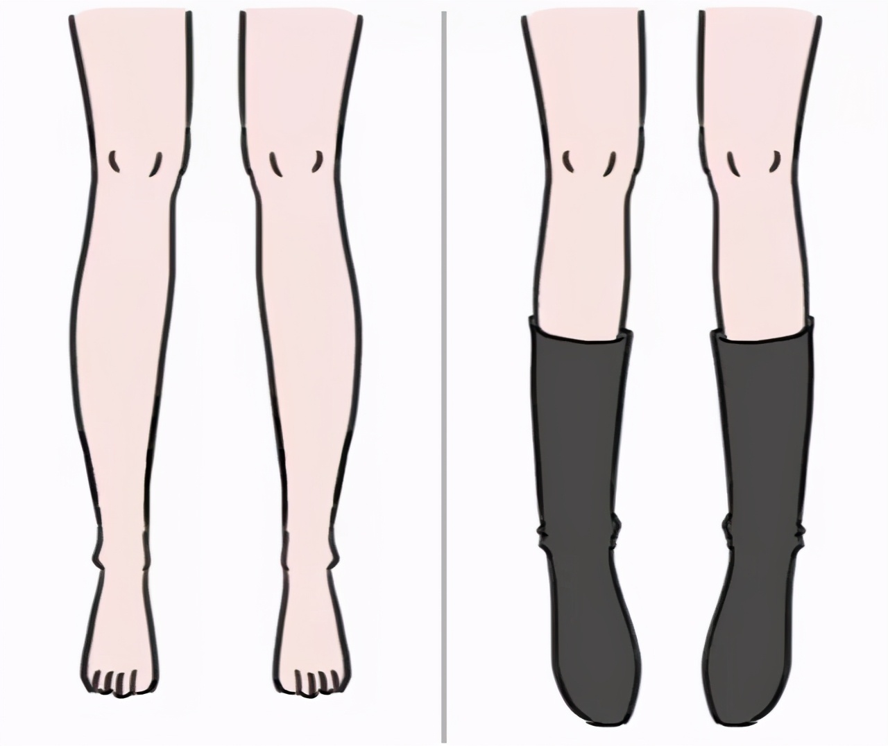 短粗腿适合穿过膝靴吗,小腿粗不适合穿短靴