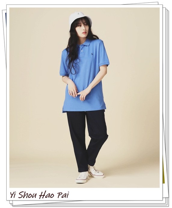 夏季运动服套装女新款休闲polo衫,女士穿polo衫怎么搭配