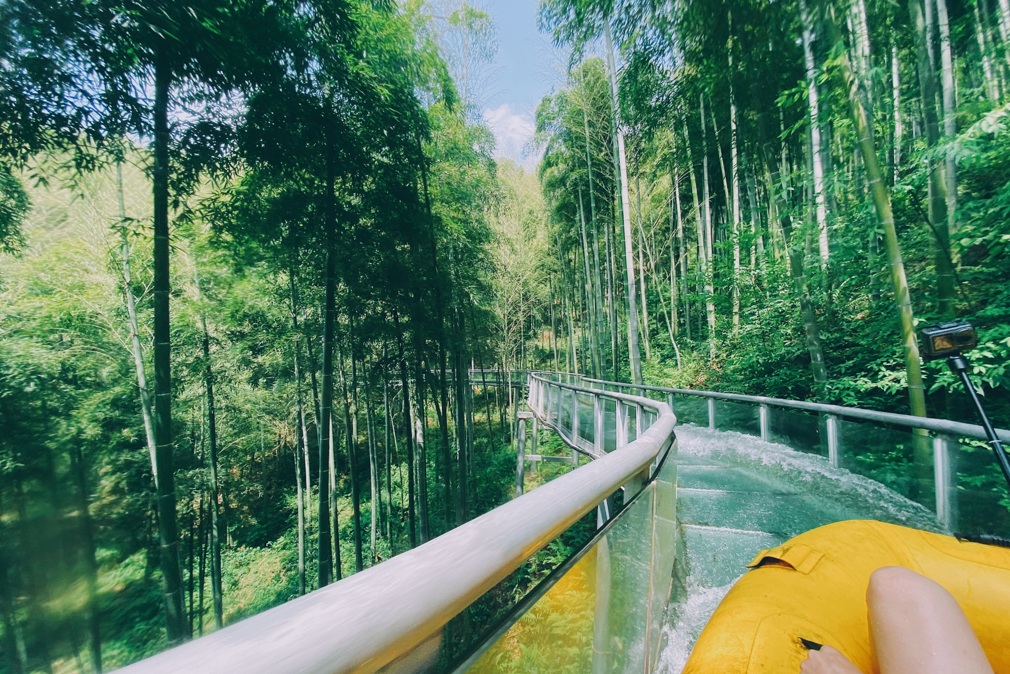 安吉最刺激的漂流,安吉大竹海玻璃漂流
