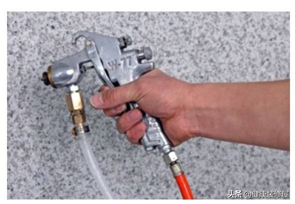 外墙水包砂怎么喷涂,外墙涂料流行色水包水